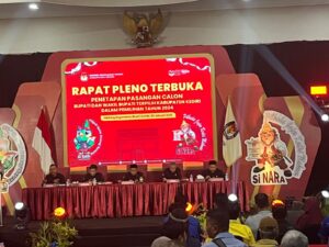 KPU Kabupaten Kediri Resmi  Tetapkan Pasangan Bupati dan Wakil Bupati 2024-2029